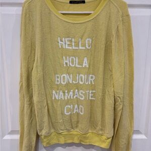 Wildfox Yellow Sweater